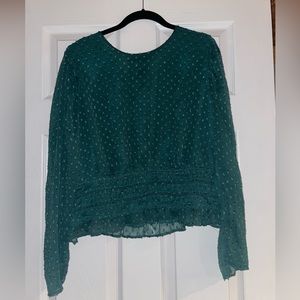 EXPRESS SWISS DOT BLOUSE